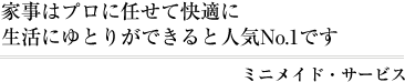 ミニメイド・サービス